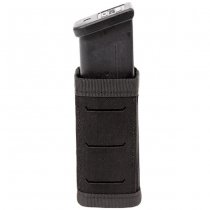 Warrior Laser Cut Single Snap Mag Pouch 9mm - Black