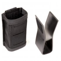 Warrior Laser Cut Single Snap Mag Pouch 9mm - Black