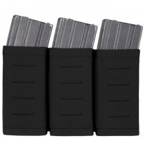 Warrior Laser Cut Triple Snap Mag Pouch 5.56mm - Black