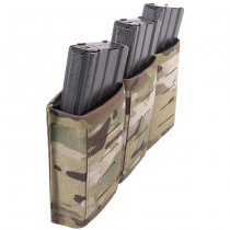 Warrior Laser Cut Triple Snap Mag Pouch 5.56mm - Multicam