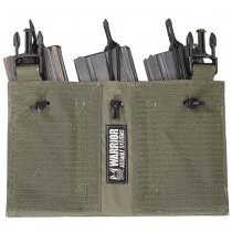 Warrior Laser Cut Triple Bungee 5.56 Magazine Pouch - Ranger Green