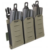 Warrior Laser Cut Triple Bungee 5.56 Magazine Pouch - Ranger Green