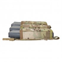 Warrior Laser Cut Detachable Front Panel Triple Snap Mag Pouch - Multicam