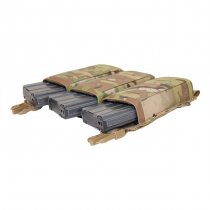 Warrior Laser Cut Detachable Front Panel Triple Snap Mag Pouch - Multicam