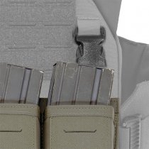 Warrior Laser Cut Detachable Front Panel Triple Snap Mag Pouch - Ranger Green