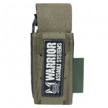Warrior Laser Cut Single 40mm Flash Bang Pouch - Ranger Green
