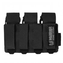 Warrior Laser Cut Triple 40mm Flash Bang Pouch - Black