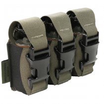Warrior Laser Cut Triple 40mm Flash Bang Pouch - Ranger Green