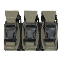 Warrior Laser Cut Triple 40mm Flash Bang Pouch - Ranger Green