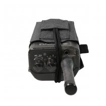 Warrior Laser Cut Adjustable Radio Pouch - Black