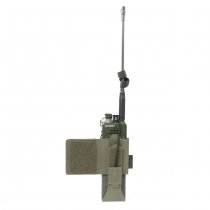 Warrior Laser Cut Wing Velcro MBITR/Harris Radio Pouch Left Side - Ranger Green