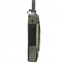Warrior Laser Cut Wing Velcro MBITR/Harris Radio Pouch Left Side - Ranger Green