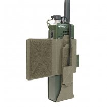 Warrior Laser Cut Wing Velcro MBITR/Harris Radio Pouch Left Side - Ranger Green