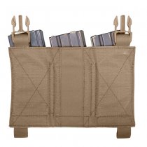 Warrior Detachable Triple Elastic Mag Pouch - Coyote