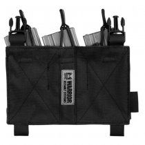 Warrior Detachable Triple MOLLE Open Pouch - Black