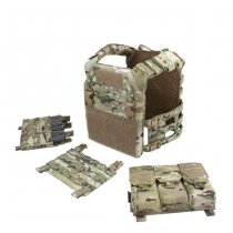 Warrior Detachable Triple MOLLE Open Pouch - Multicam
