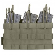 Warrior Detachable Triple MOLLE Open Pouch - Ranger Green