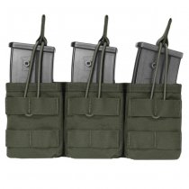Warrior Triple G36 / SIG 550 Open Magazine Pouch - Ranger Green