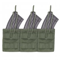 Warrior Triple AK / SIG 550 Open Magazine Pouch - Ranger Green