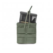 Warrior Single HK 417 Open Magazine Pouch - Ranger Green