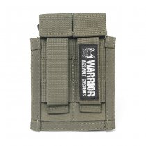 Warrior Double 9mm Pistol Magazine Pouch - Ranger Green