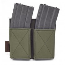 Warrior Double Elastic Magazine Pouch - Ranger Green