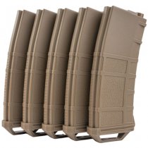 Amarok Sports M4 250rds Polymer Mid Cap AEG Magazine Box Set - Tan