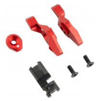 G&P Strike Industries Marui MWS GBBR CNC Ambidextrous Selector Switch - Red