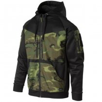 Helikon-Tex Rogue Tactical Hoodie FullZip - Black / ERDL - XL
