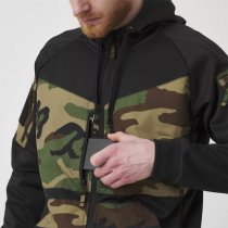 Helikon-Tex Rogue Tactical Hoodie FullZip - Black / ERDL - 3XL