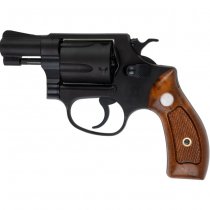 Tanaka S&W M36 .38 Spl Chiefs Special 2 Inch Ver. 2 Heavyweight Model Gun - Black
