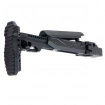 5KU GHK AKM V3 GBBR Folding Telescopic Buttstock & Cheek Riser - Black