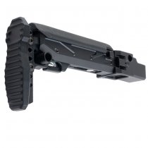 5KU GHK AKM V3 GBBR Folding Telescopic Buttstock & Cheek Riser - Black