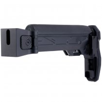 5KU Marui AKM GBBR Folding Telescopic Buttstock & Cheek Riser - Black