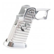 5KU Marui Hi-Capa GBB CNC Aluminum Grip Type 9 Infinity Style - Silver