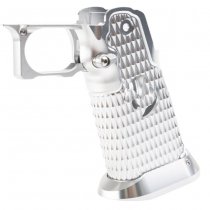 5KU Marui Hi-Capa GBB CNC Aluminum Grip Type 9 Infinity Style - Silver