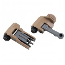 BJ TAC KAC 300 Style Folding Sight Set - Dark Earth