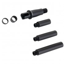 Dytac Marui M4 AEG Modular Outer Barrel Kit Short Length 5 / 6 / 7 Inch - Black