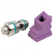 T8 Marui MWS Magazine Stainless Steel Output Valve & 70 Degree Gas Route Seal / Gasket