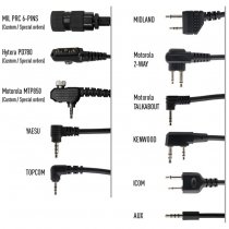 Earmor M55 Tactical Large PTT - 3.5mm AUX