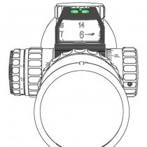Vector Optics X-ACCU 30mm Quick-Flip Turret Mark Magnifier Mount Ring & Bubble Level