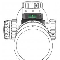 Vector Optics X-ACCU 30mm Quick-Flip Turret Mark Magnifier Mount Ring & Bubble Level