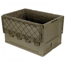 MFH Plastic Folding Storage Case 60 l - Olive