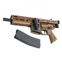 Salvo Precision MWS MCX Rattler .300BLK 5.5 Inch Gas Blow Back Rifle - Dark Earth