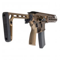 Salvo Precision MWS Spear LT 5.56 11.5 Inch Gas Blow Back Rifle - Dark Earth