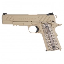 KWC Colt M45A1 Rail CO2 Blow Back Pistol - Tan