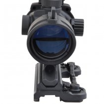 Aim-O ACOG 4x32 QD Mount Scope Red & Green Reticle & Mini Red Dot - Black