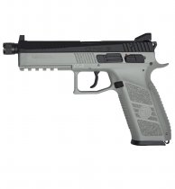 KJ Works CZ P-09 Silenced Co2 Blowback Pistol - Grey