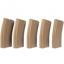 Specna Arms M4 70rds Plastic Magazine Set - Tan