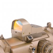 Theta Optics 4x32E Scope & Micro Red Dot Sight - Dark Earth